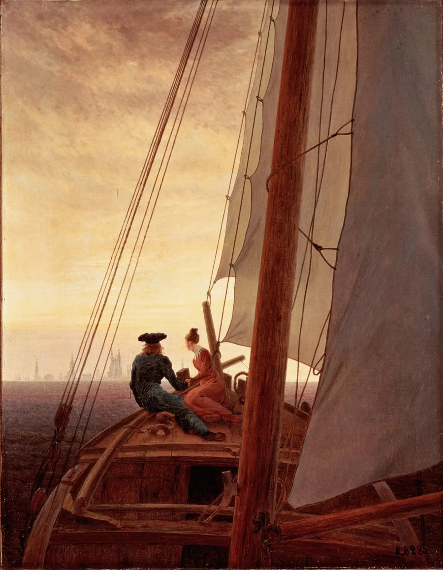 På seilbåten - Caspar David Friedrich