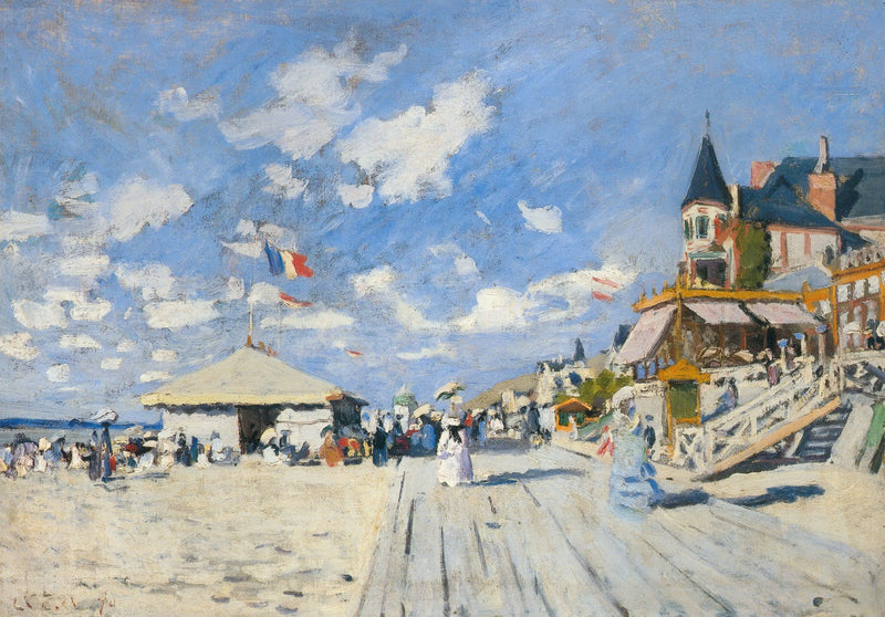 På brettene i Trouville - Claude Monet