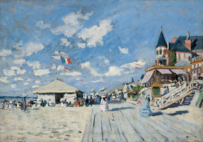 På scenene til Trouville W157a - Claude Monet