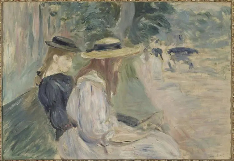 På en benk i Bois de Boulogne - Berthe Morisot