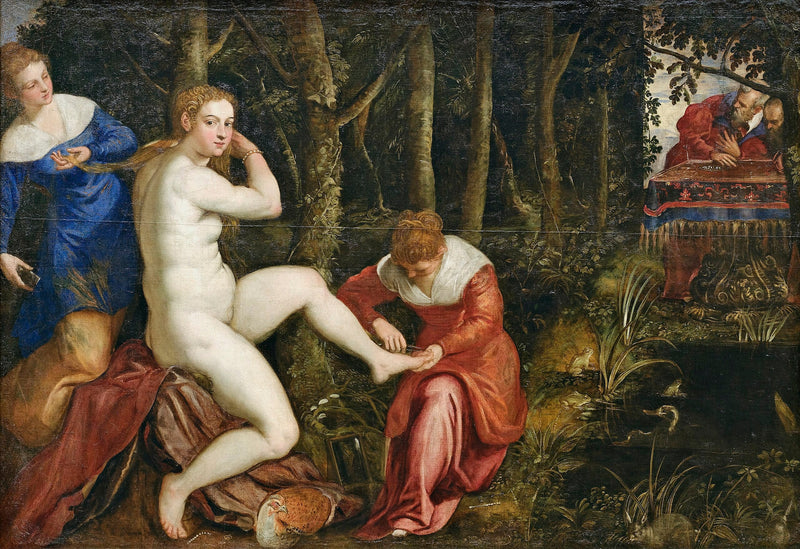 Suzanne i badet - Jacopo Tintoretto
