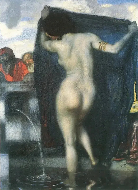 Suzanne og de gamle - Franz Von Stuck