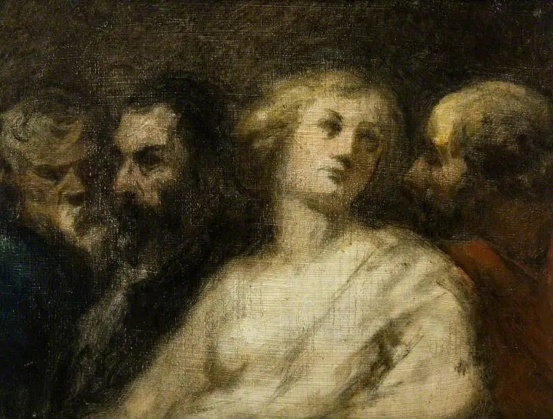 Suzanne og de gamle - Honoré Daumier