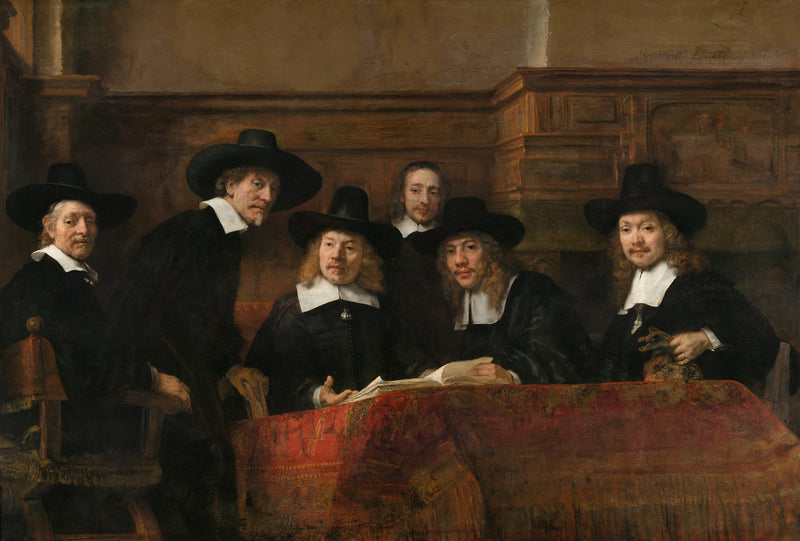 Syndikeren for vevernes laug - Rembrandt