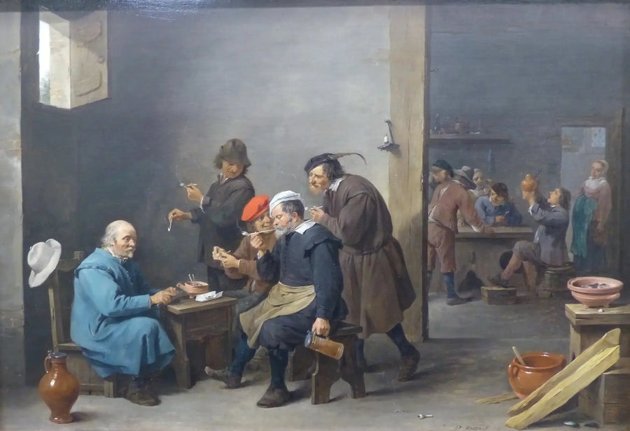 Tabagie - "Mannen med den hvite hatten" - David Teniers den Yngre

Source:
Tabagie - "L'homme au chapeau blanc" - David Teniers le Jeune