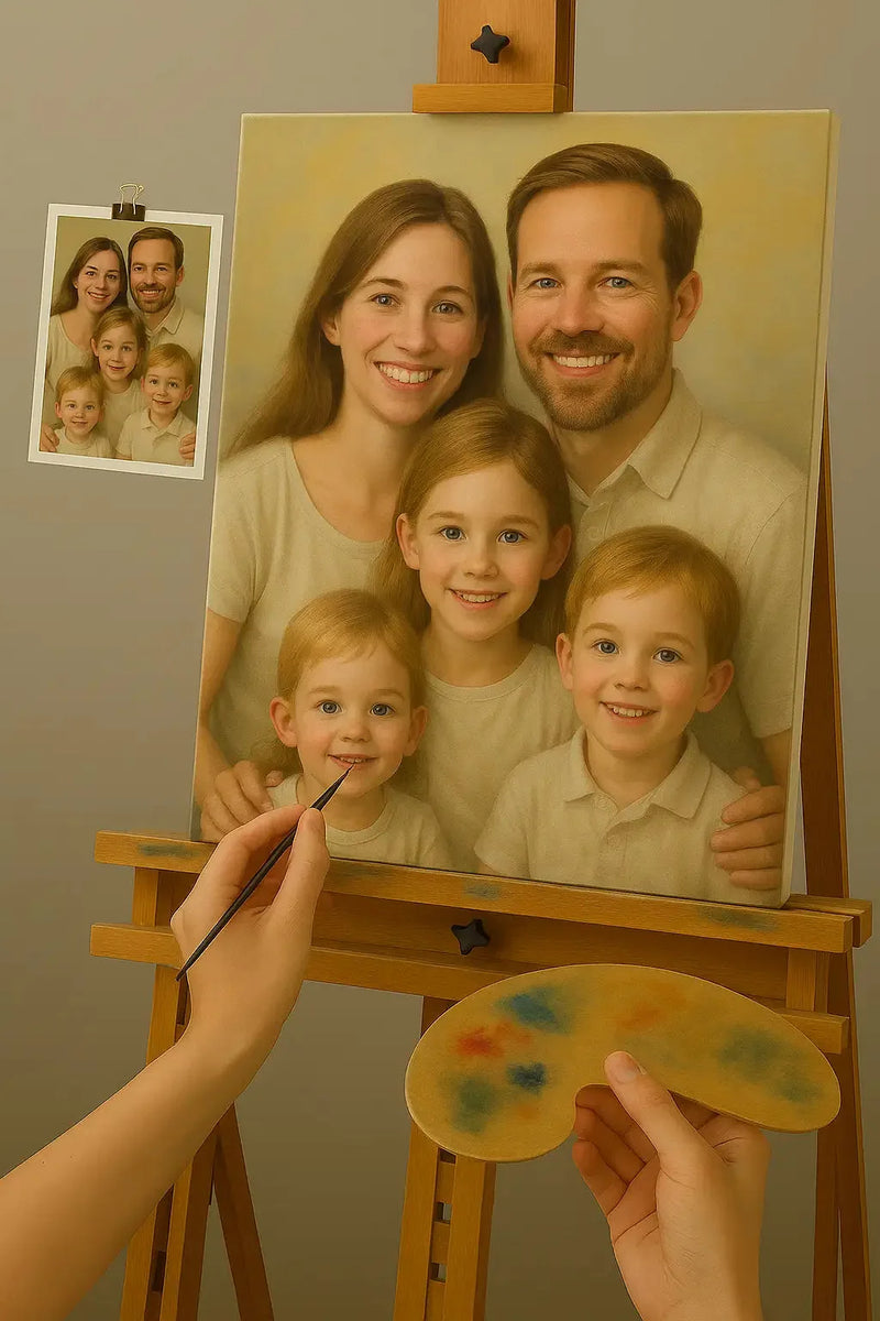 Personlig familie maleri
