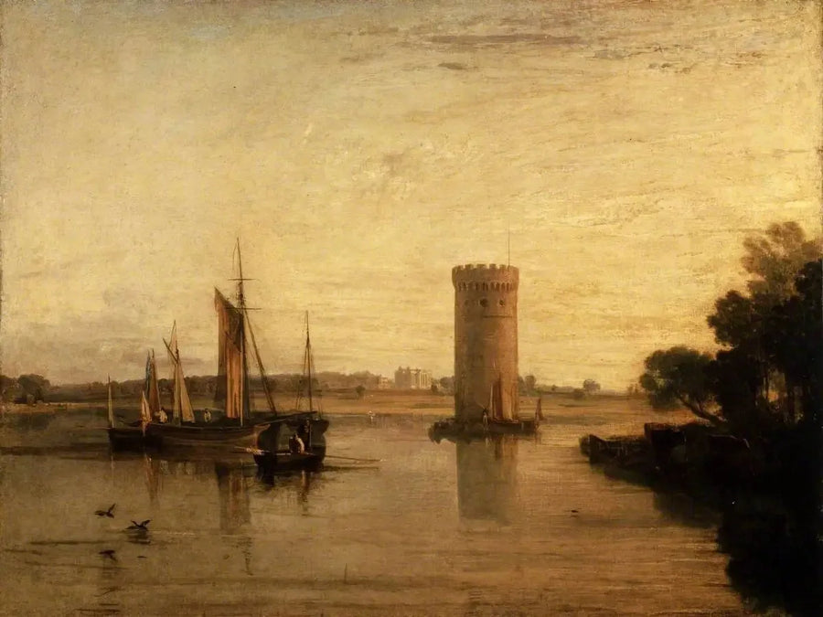 Tabley, Cheshire, setet til Sir J.F. Leicester, Bart.: Rolig morgen - J. M. W. Turner