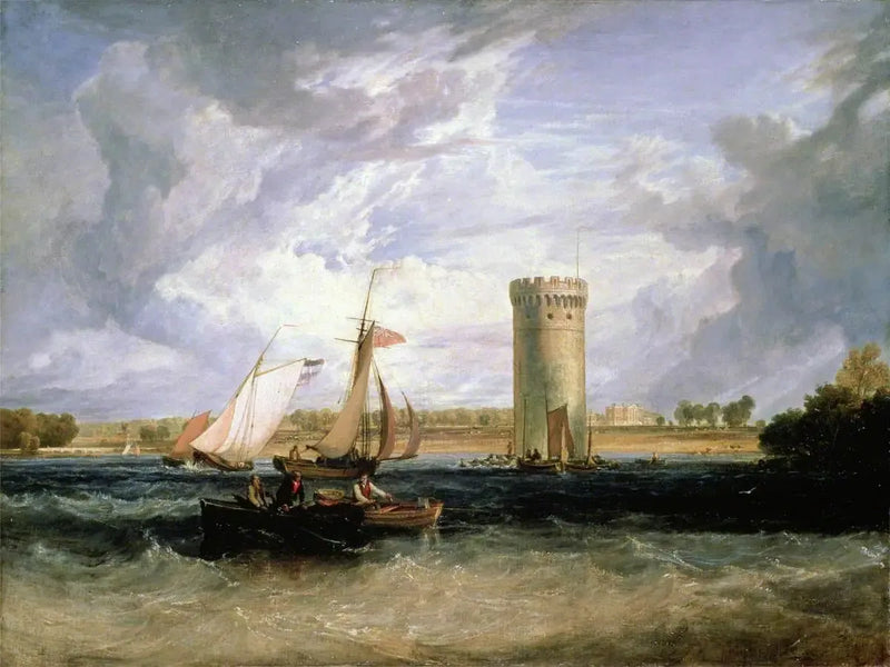 Tabley, Cheshire, setet til Sir J. F. Leicester, Bt: Vindfull dag - J. M. W. Turner