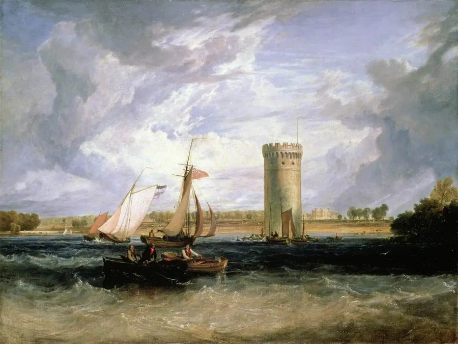 Tabley, Cheshire, setet til Sir J. F. Leicester, Bt: Vindfull dag - J. M. W. Turner