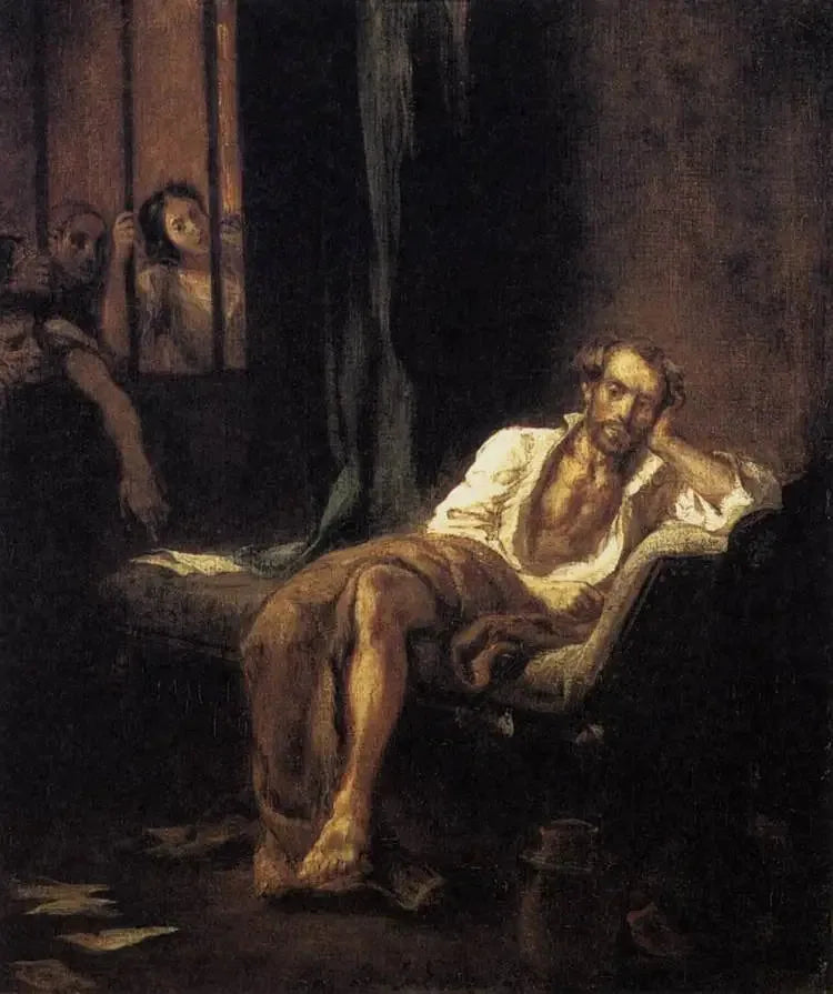 Kopp på sykehuset St. Anne Ferrara - Eugène Delacroix