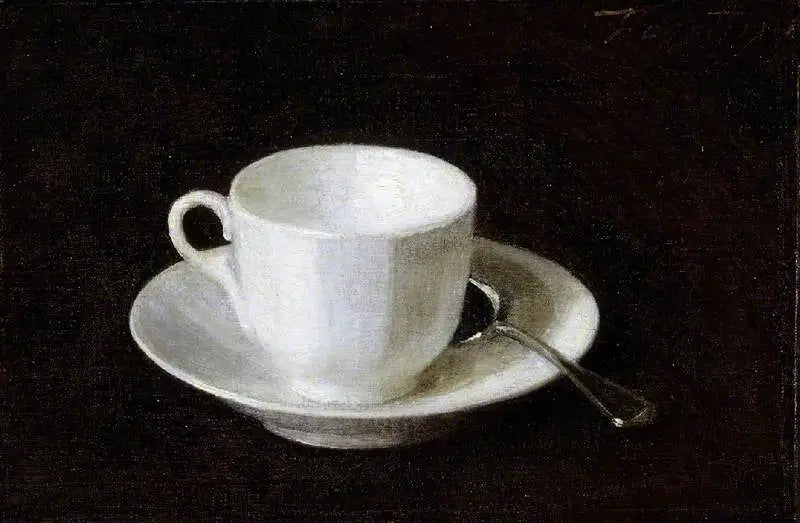 Hvite kopp og underkop - Henri Fantin-Latour

Source:
Tasse et soucoupe blanches - Henri Fantin-Latour