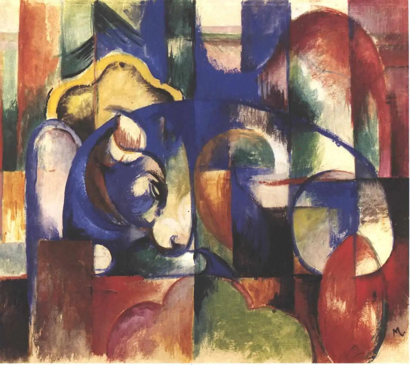 Løgnaktig okse - Franz Marc