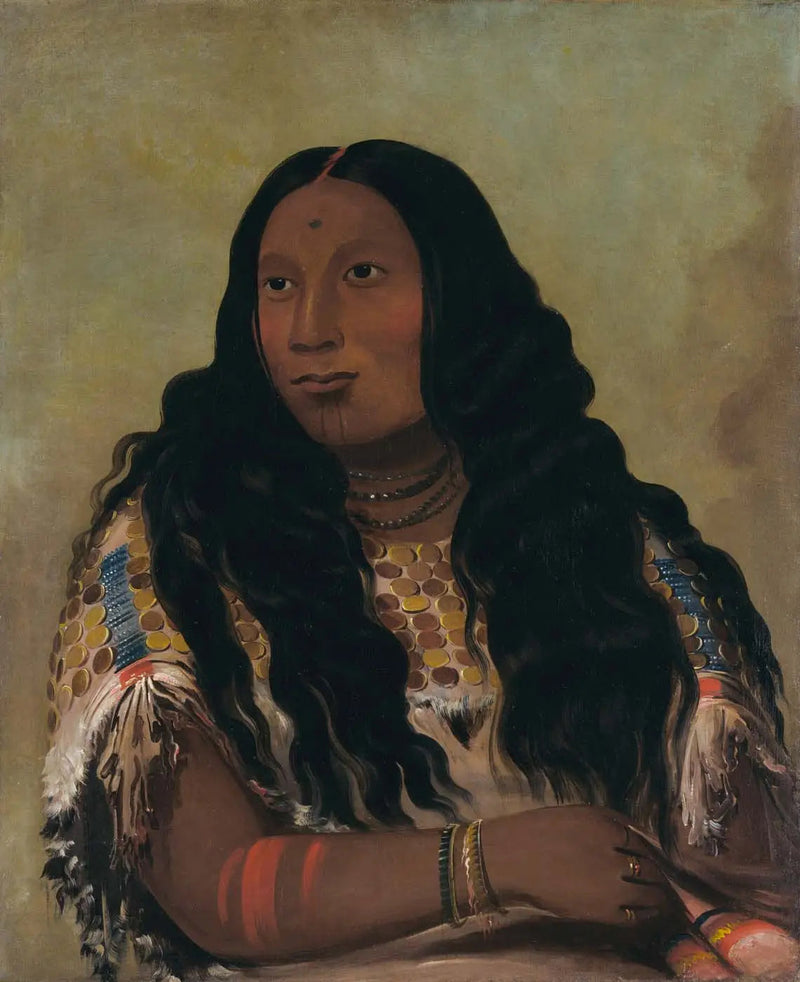 Tchón-su-móns-ka, Sandbank, ektefelle til handelsmannen François Chardon - George Catlin

Source:
Tchón-su-móns-ka, Banc de Sable, épouse du commerçant François Chardon - George Catlin