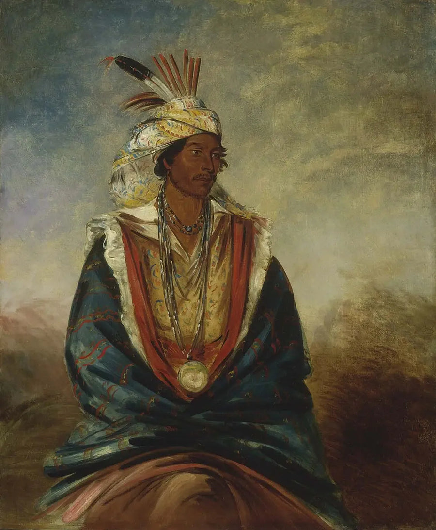 Tel-maz-há-za, en utmerket kriger - George Catlin

Source:
Tel-maz-há-za, un guerrier de distinction - George Catlin
