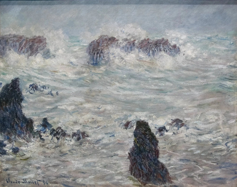 Storm, Côtes de Belle-ITI W1116 - Claude Monet
