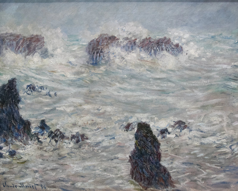 Storm, Côtes de Belle-ITI W1116 - Claude Monet