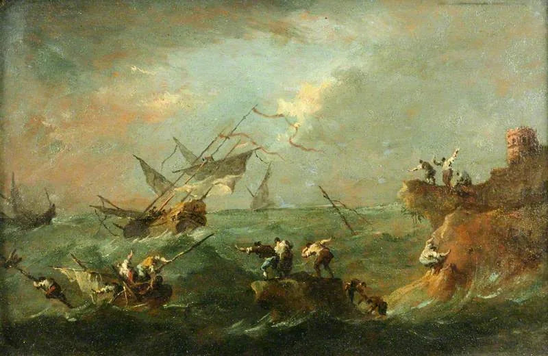 Storm på sjøen - Francesco Guardi