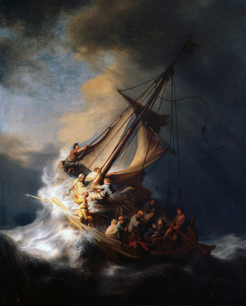 Stormen på Galileasjøen - Rembrandt