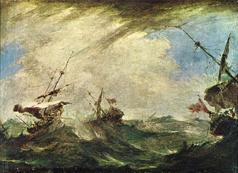 Storm på havet - Francesco Guardi