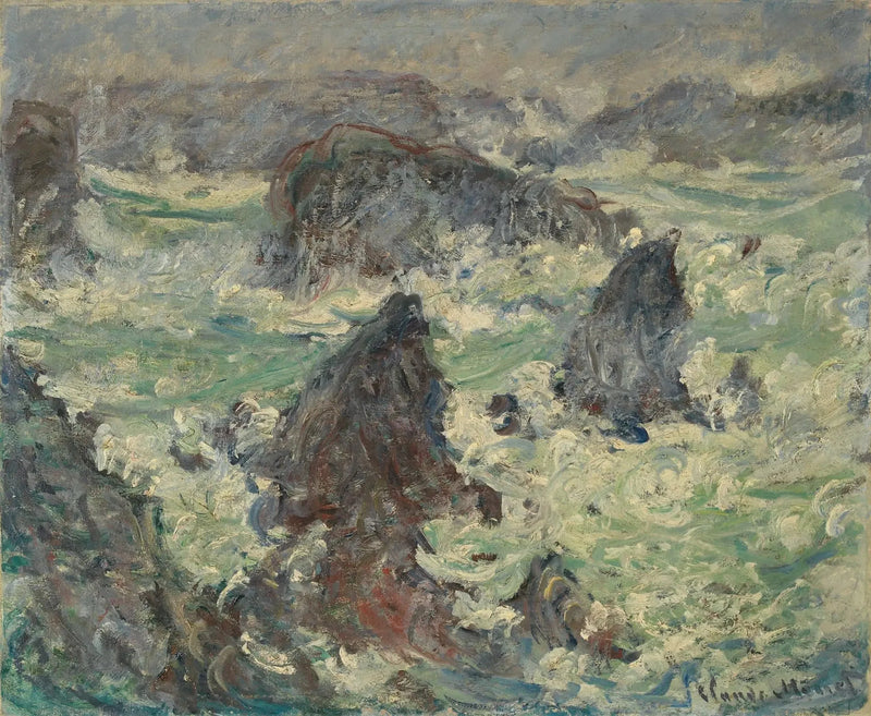 Storm på kysten av Belle-Île - Claude Monet