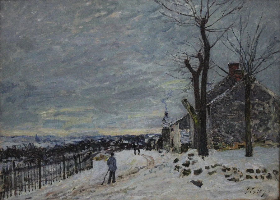 Snøvær i Veneux-Nadon - Alfred Sisley