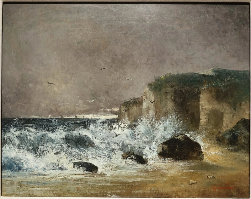 Tåketid i Étretat - Gustave Courbet