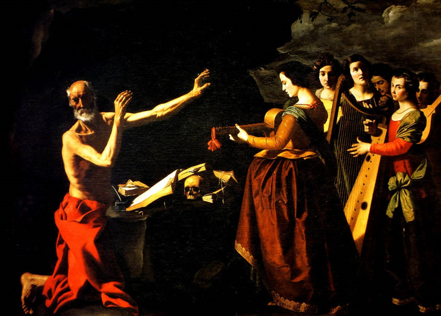 Fristelsen av Saint Jérôme - Francisco de Zurbarán