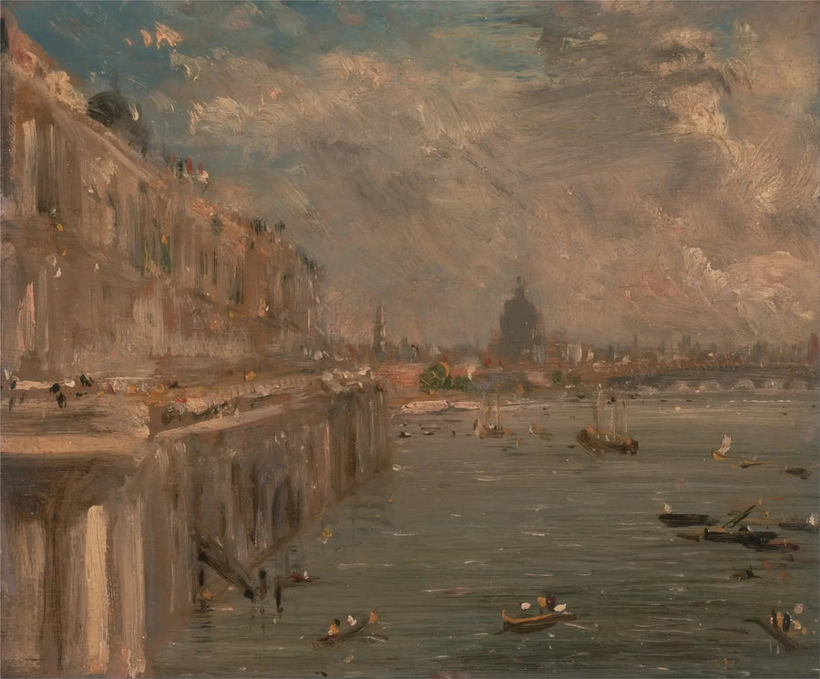 Terrasse av Somerset House fra Waterloo-broen - John Constable