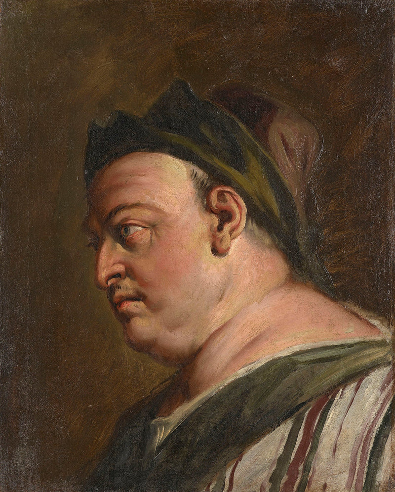 Hodes av en mann i profil (en administrator?) - Sebastiano Ricci
