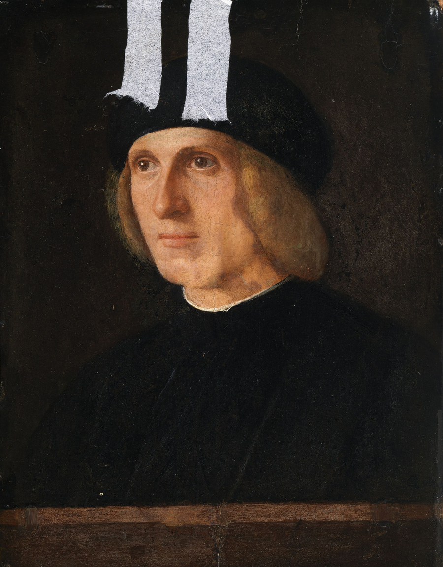 Hode av en gentleman - Giovanni Bellini