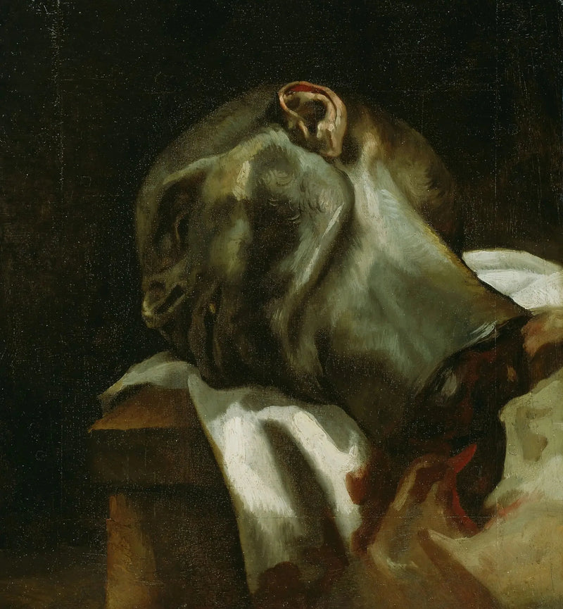 Hode av en guillotinert mann - Théodore Géricault