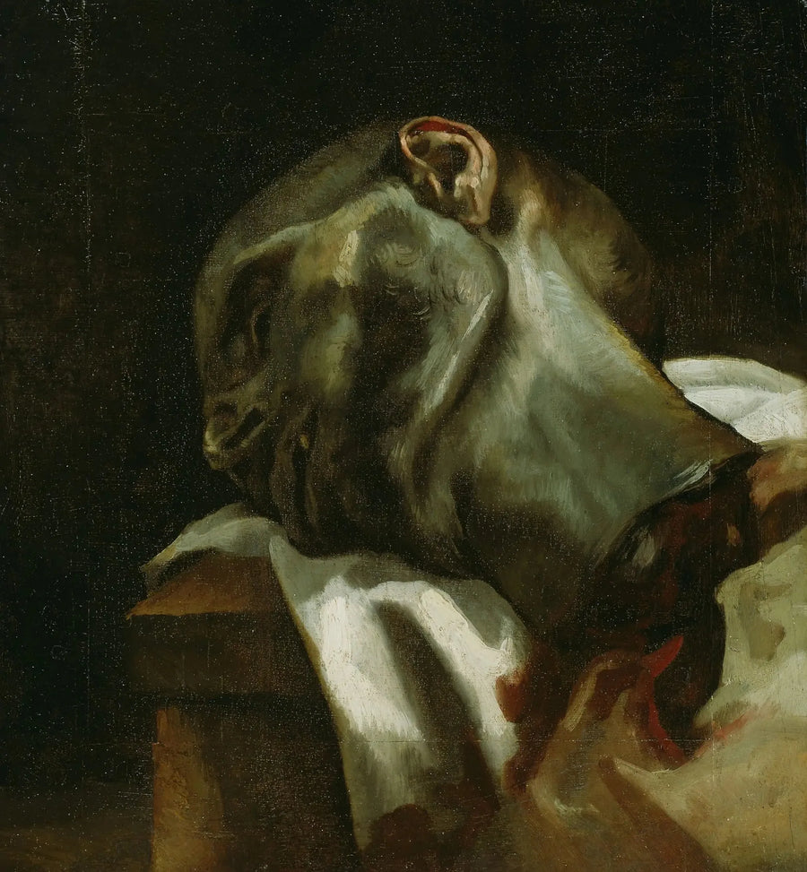 Hode av en guillotinert mann - Théodore Géricault
