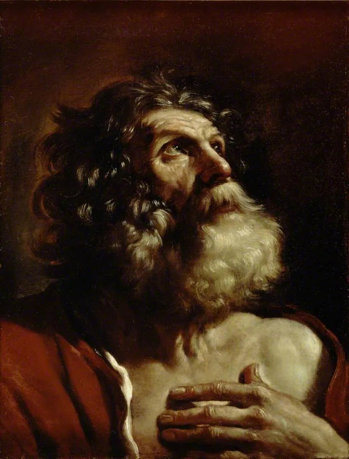 En gammel manns hode - Guercino