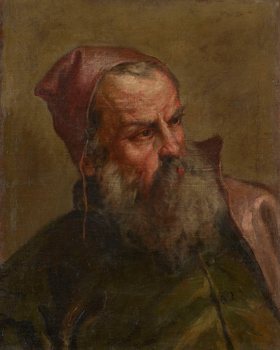 Hode av en gammel mann (en skatteoppkrever?) - Sebastiano Ricci