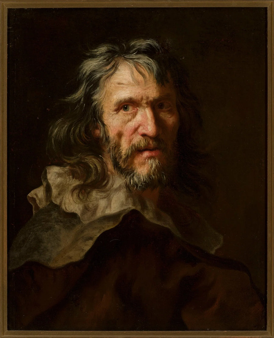 En gammel manns hode. - Jean-Baptiste Jouvenet