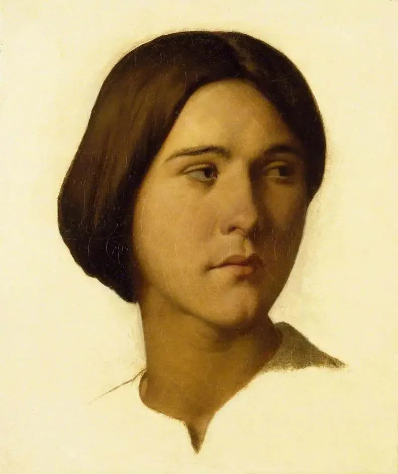 Hode av en ung kvinne - Hippolyte Flandrin
