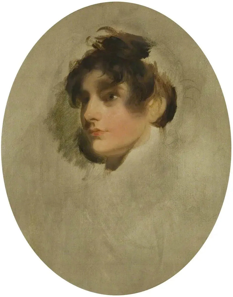 Hode av en ung ukjent kvinne - Thomas Lawrence