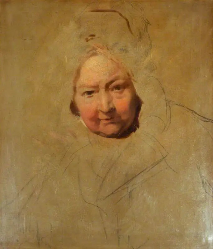 En eldre kvinnes hode - Thomas Lawrence