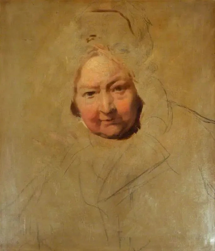 En eldre kvinnes hode - Thomas Lawrence