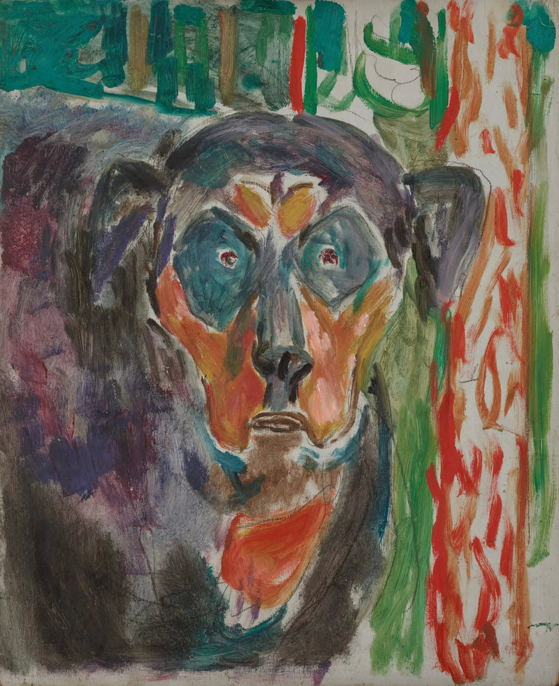 Hode av hund - Edvard Munch