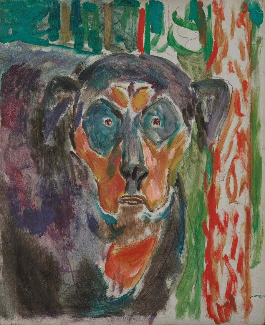 Hode av hund - Edvard Munch