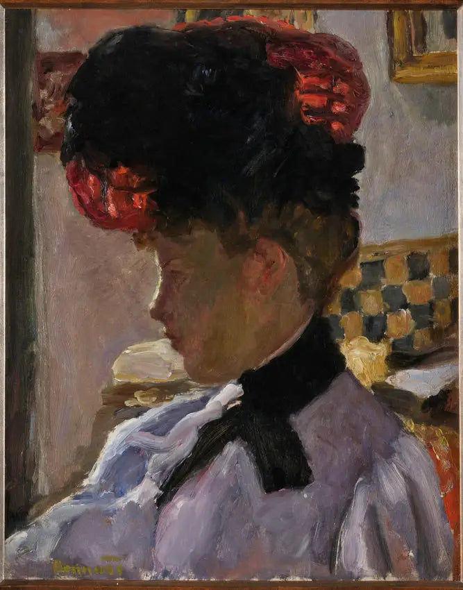 Kvinnehode i motlys - Pierre Bonnard