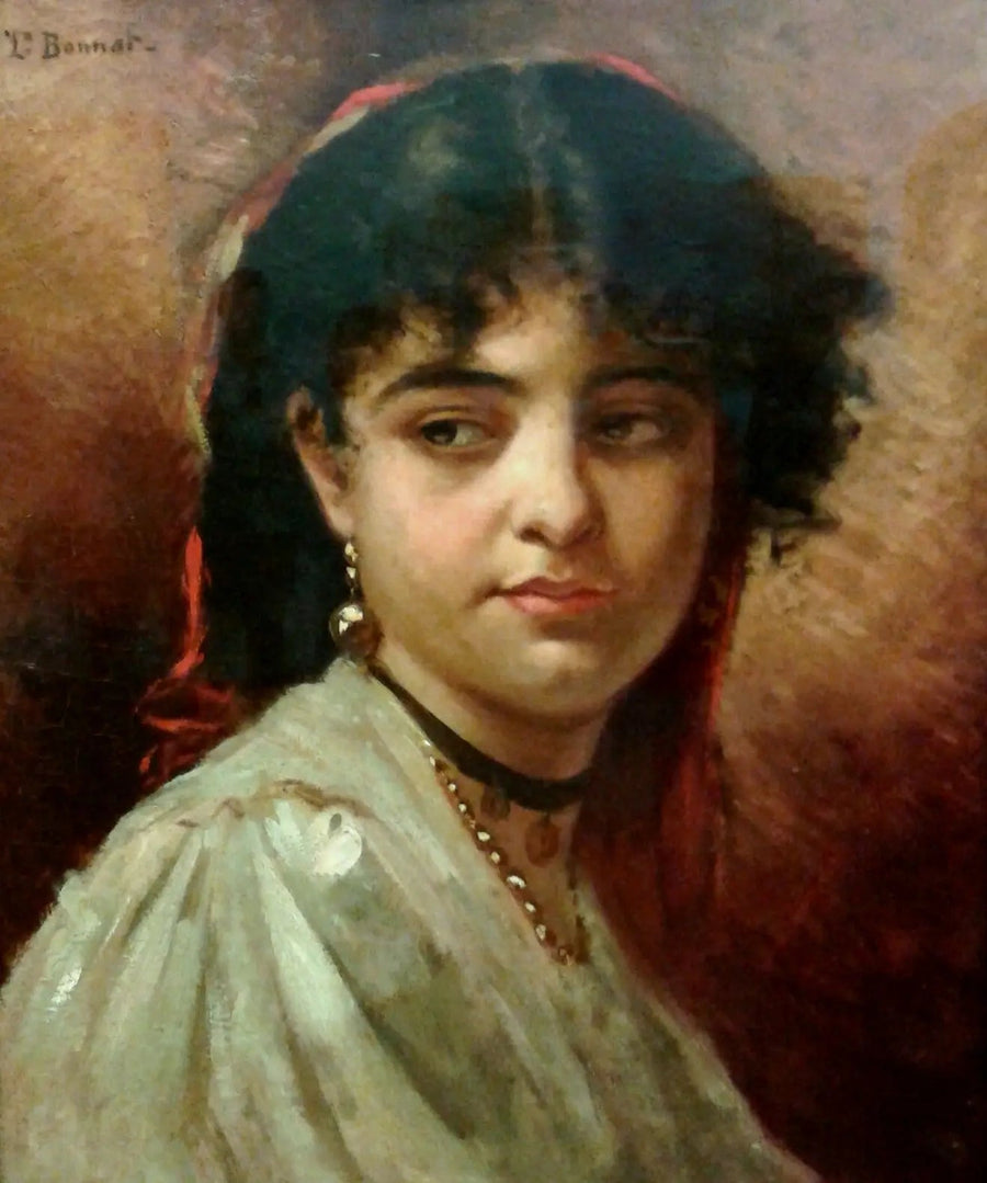 Kvinnes hode - Léon Bonnat