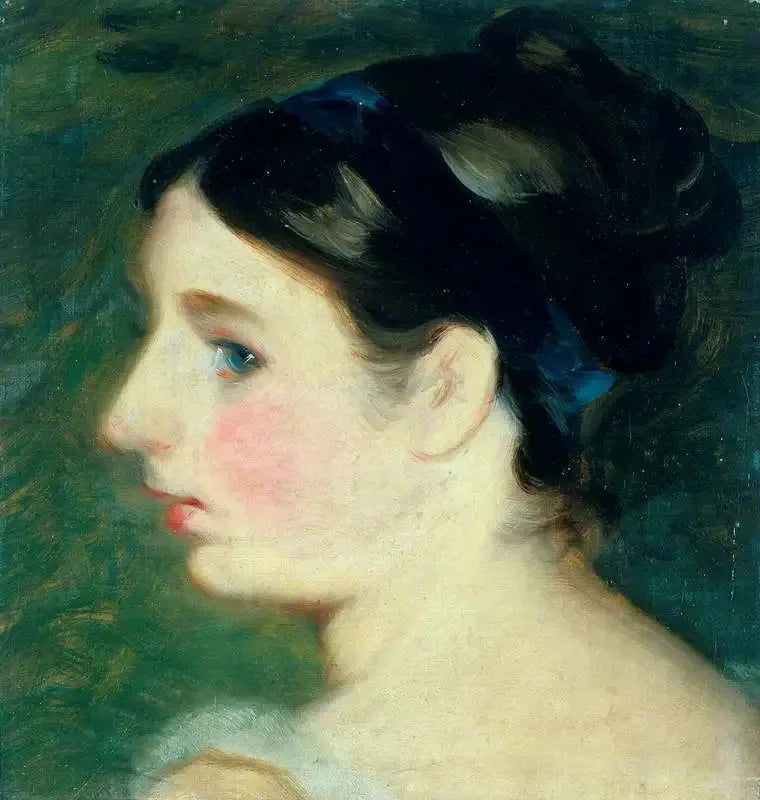 Jentehode (sannsynligvis et portrett av Mary Constable) - John Constable