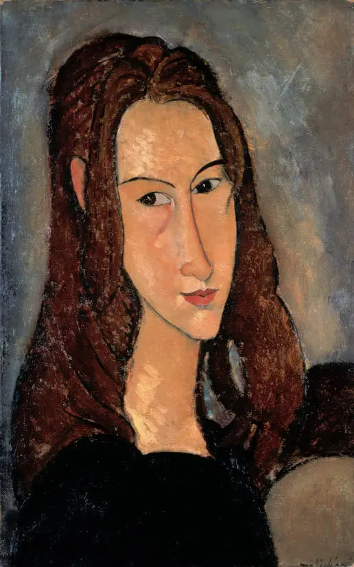 Jeanne Hébuterne hode til høyre - Amedeo Modigliani