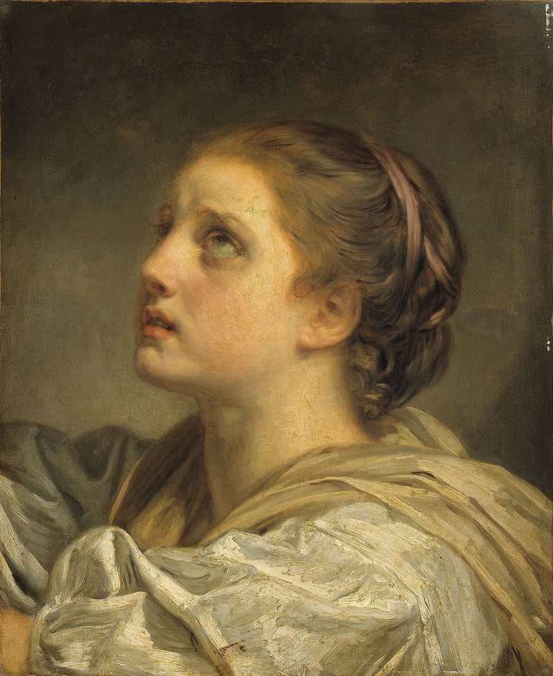 Ung kvinnehodet - Jean-Baptiste Greuze
