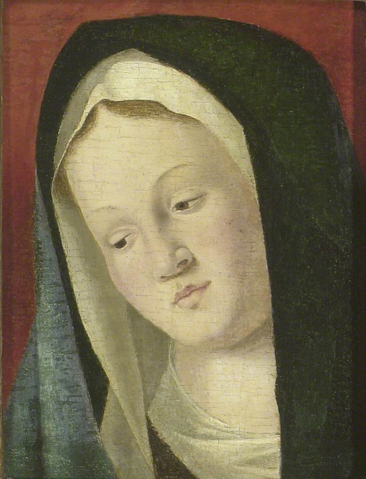 Jomfruens hode (fragment) - Marco Basaiti