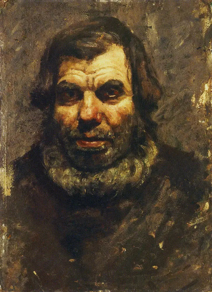Gamle mann med skjegg - Edvard Munch