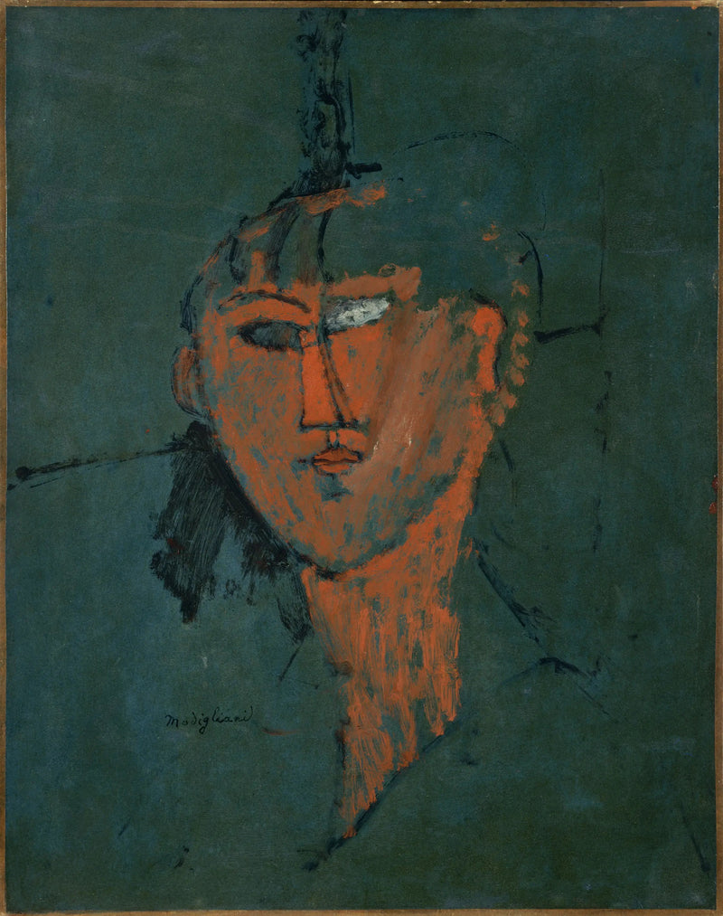 Rød hode - Amedeo Modigliani