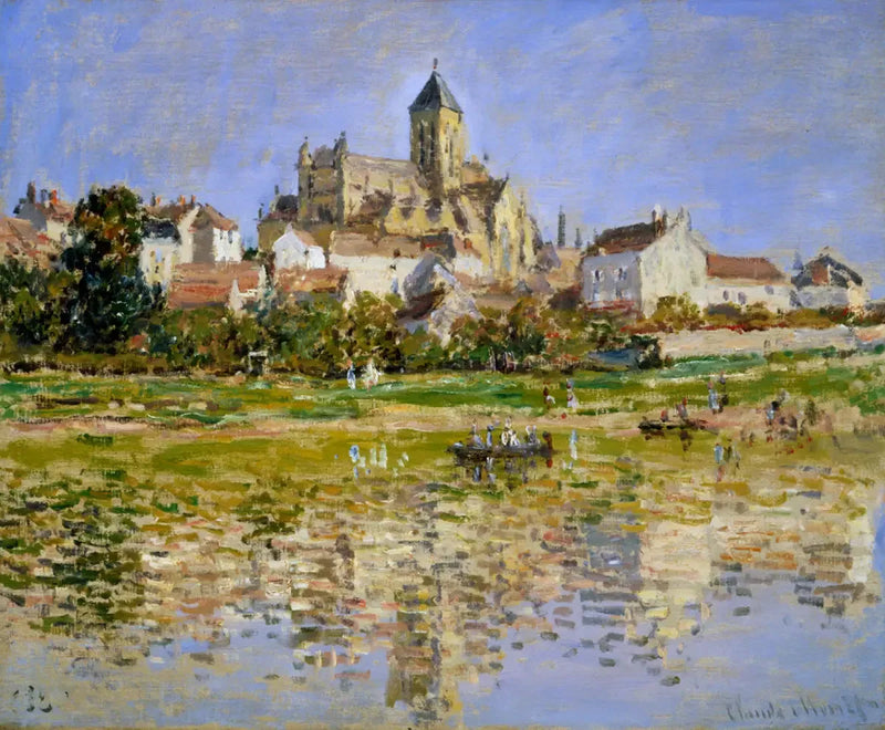 Kirken i Vétheuil - Claude Monet